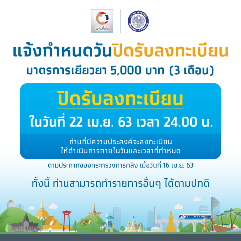 www.เราไม่ทิ้งกัน.com หลัง 22 เมย. ปิดลงทะเบียน แต่เว็บไม่ ...