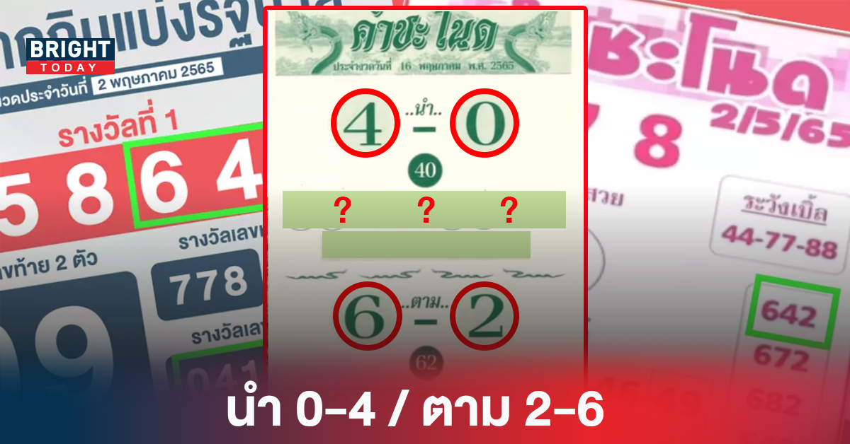 ปล่อยด่วน! เลขเด็ดงวดนี้ คําชะโนด ใบเขียว งวด16/5/65 ปล่อยเต็ม2ตัว-3ตัว นำ0-4 ตาม2-6