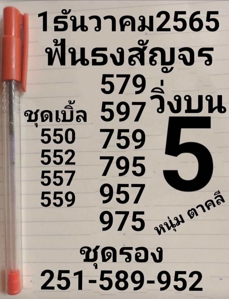 หวยงวดนี้-หนุ่มตาคลี-1-12-65