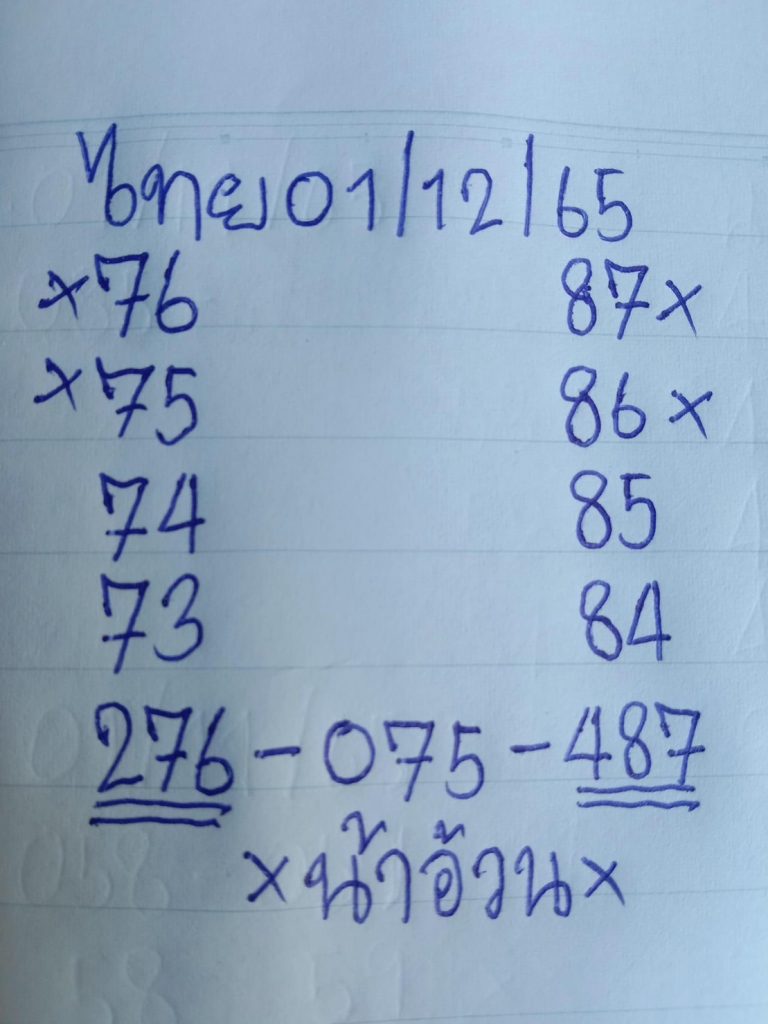 หวยรัฐบาลไทย-เลขเด็ด-น้าอ้วน-1-12-65-1