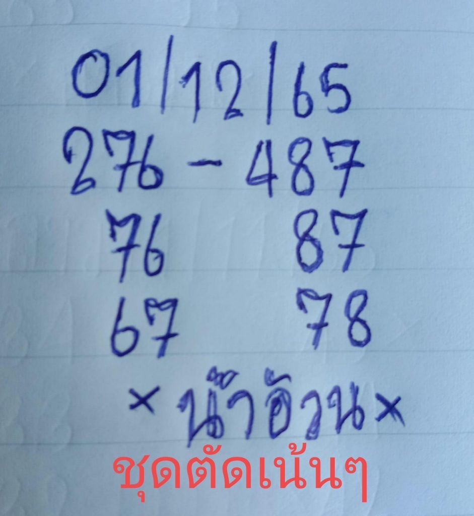 หวยรัฐบาลไทย-เลขเด็ด-น้าอ้วน-1-12-65