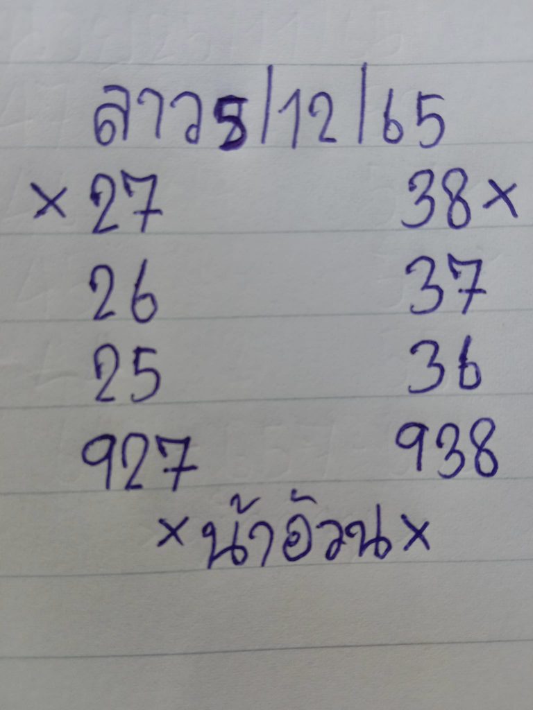 แนวทางหวยลาว-5-12-65-หวยลาว-น้าอ้วน