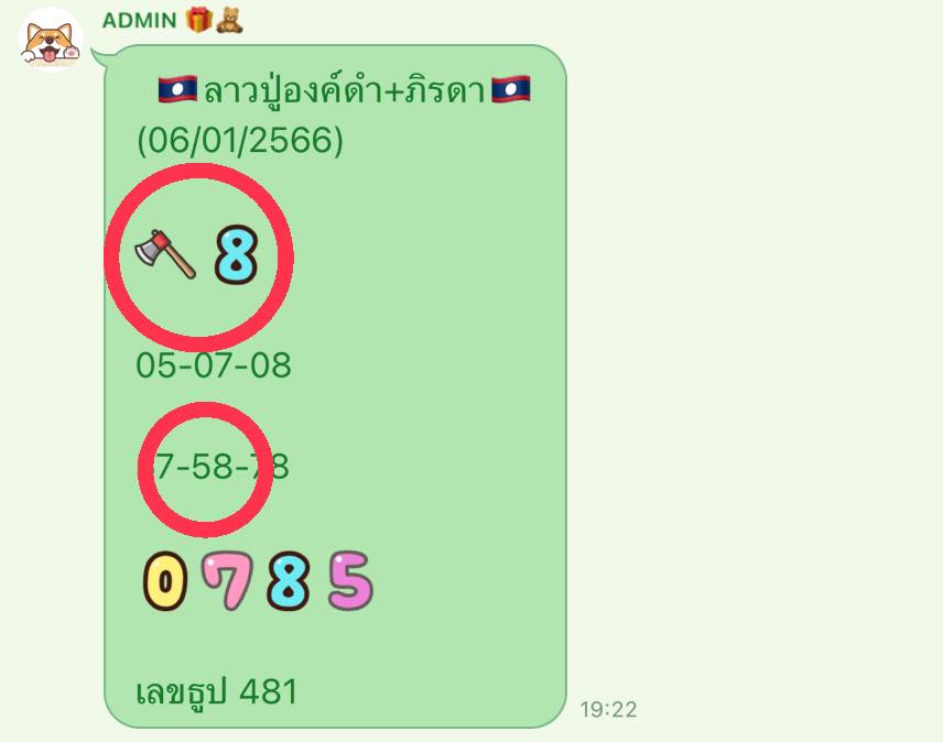 หวยลาว-แม่น้ำหนึ่ง-6-1-66