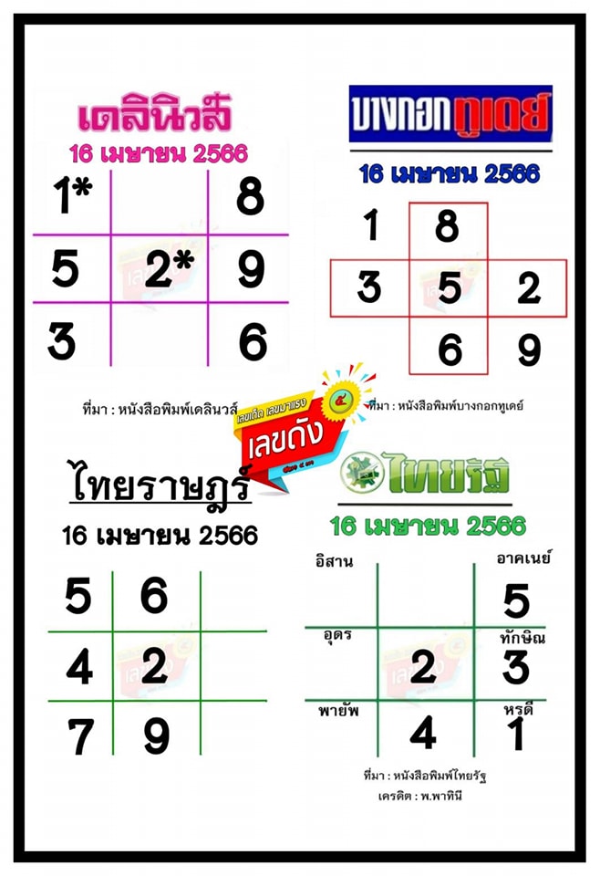 หวยเดลินิวส์-16-4-66