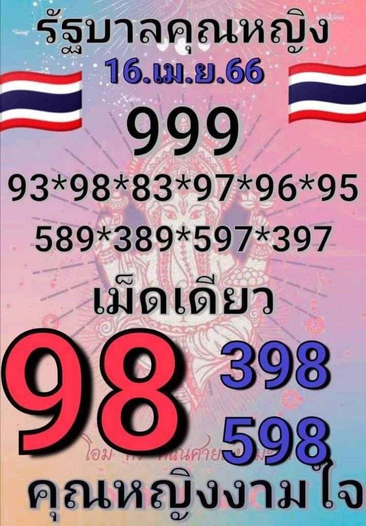 เลขเด็ด-คุณหญิงงามใจ-16-4-66