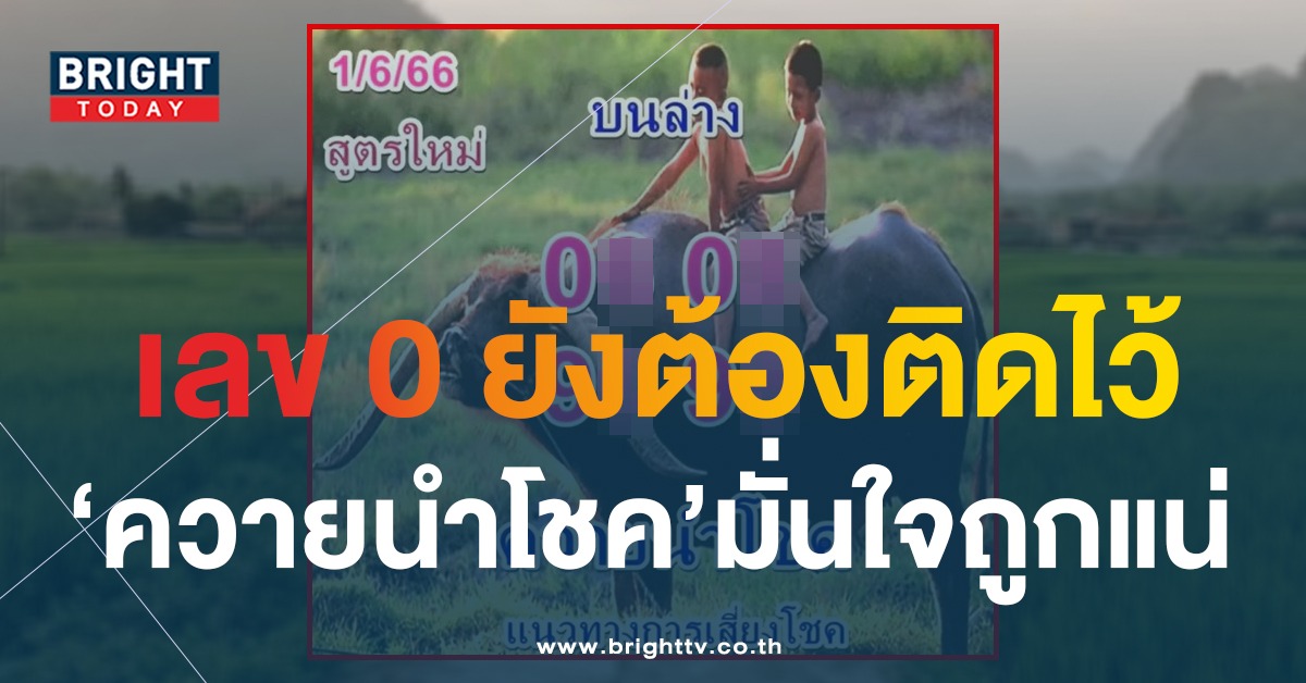 เลขเด็ด-หวยควายนำโชค-1-6-66-1