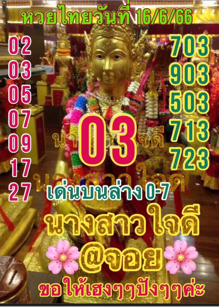 เลขเด็ด-นางสาวใจดี-16-6-66