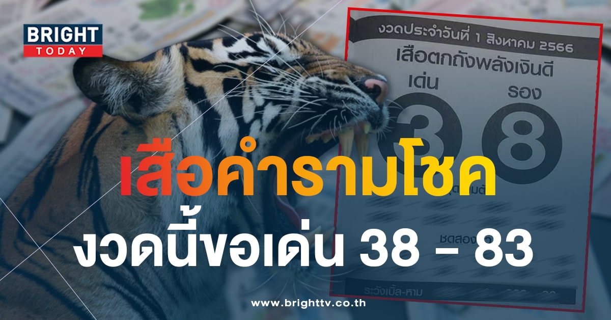 เลขเด็ด หวยไทย เสือตกถังพลังเงินดี งวด 31 7 66 หวยออกวันจันทร์