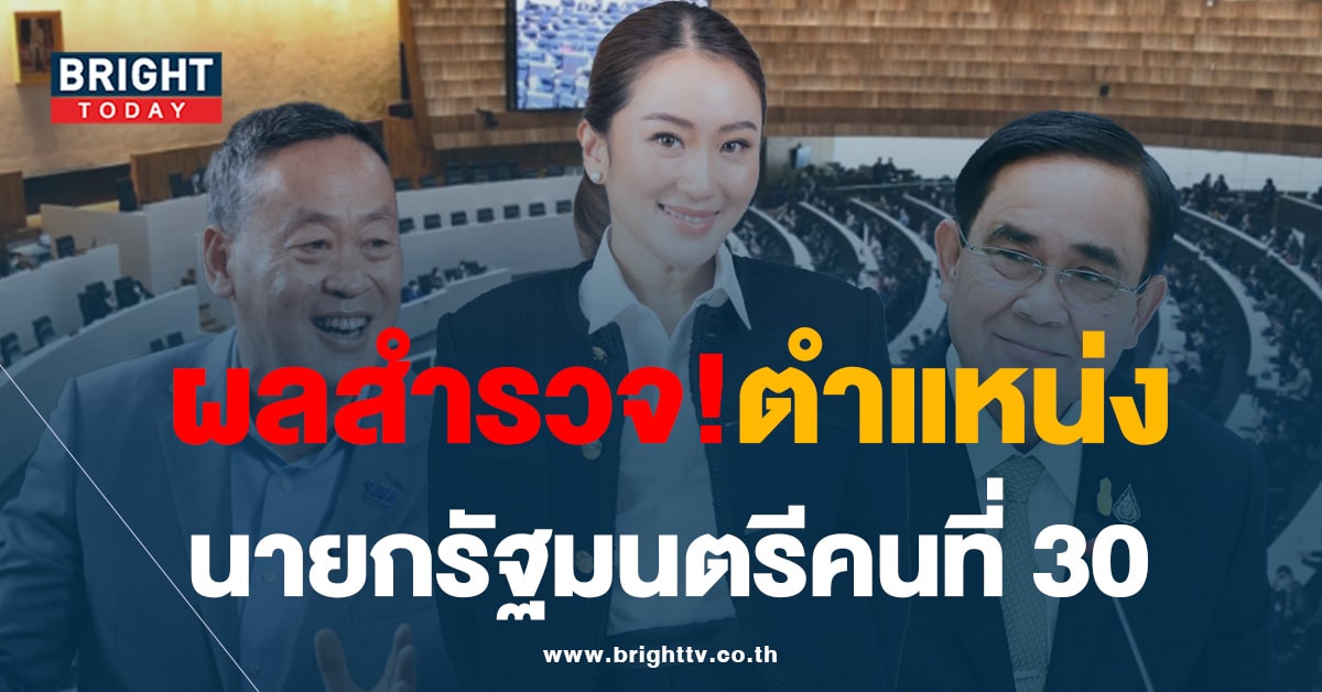 นิด้าโพล เผย!ผลสำรวจ เลือกนายกฯคนที่ 30 หาก พิธา ชวดตำแหน่ง