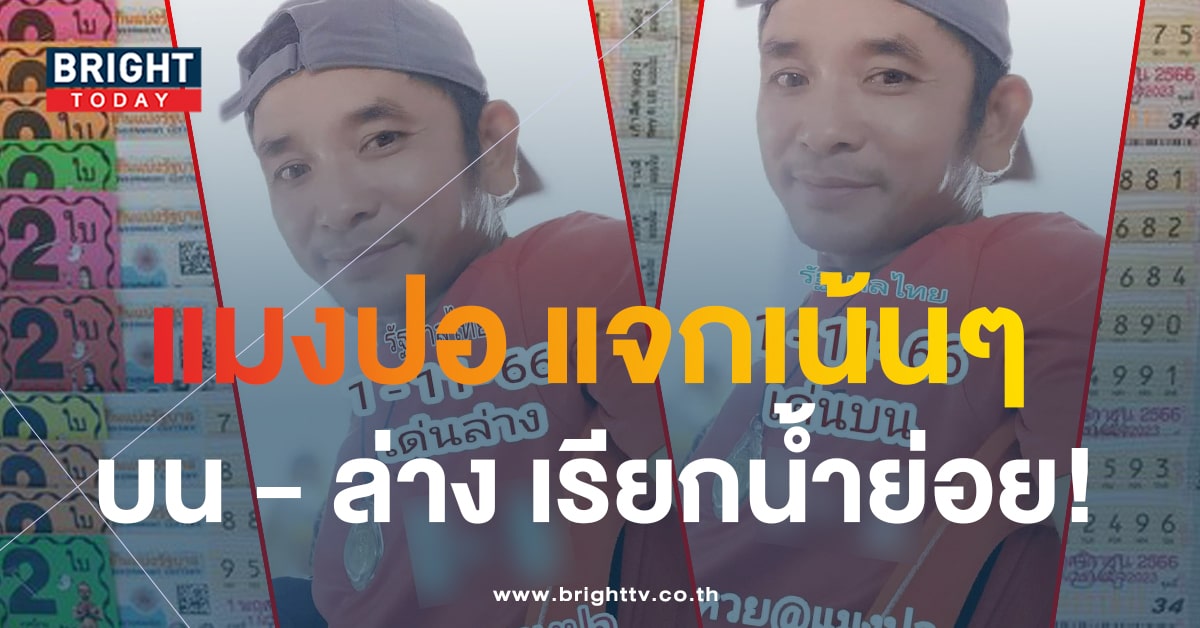 เลขเด็ด หวยแมงปอ 1 11 66 คัดเน้นๆสองตัวบน - ล่าง ลุ้นรวย หวยงวดนี้