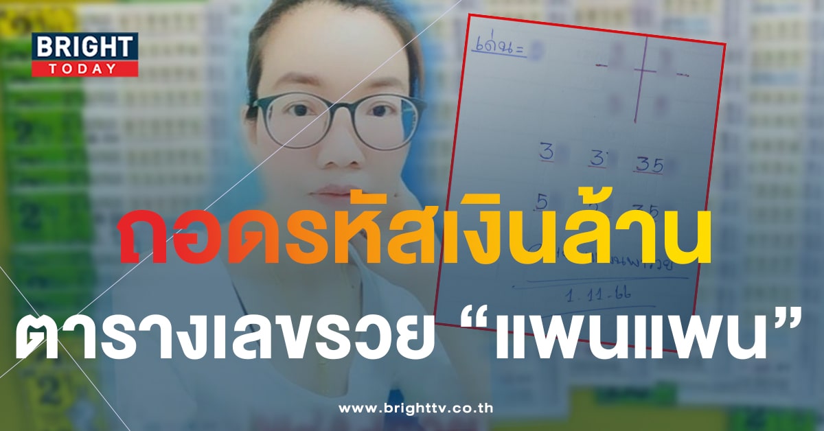 หวยงวดนี้ แพนแพนพารวย 1 11 66 เลขเด็ด 5 เด่น สะเทือนแผงรัฐบาล